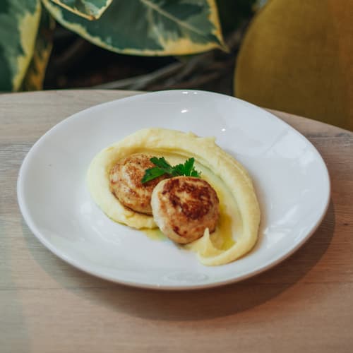 Котлеты из индейки с картофельным пюре