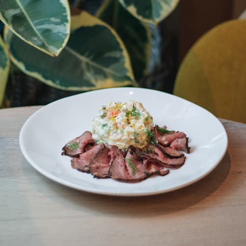 Оливье с ростбифом