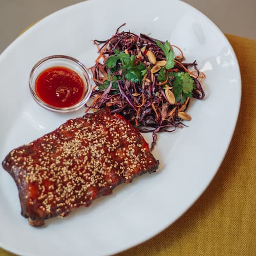 Ребра свиные в соусе барбекю